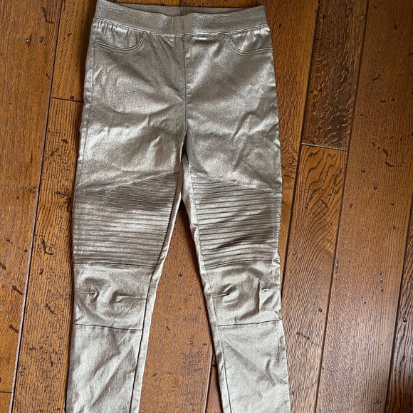 Metallic Ribbed Jeggings - Picture 2 of 3